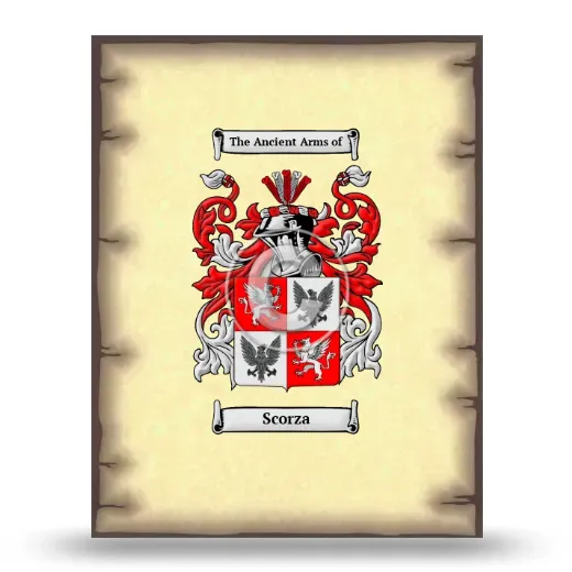 Scorza Coat of Arms Print
