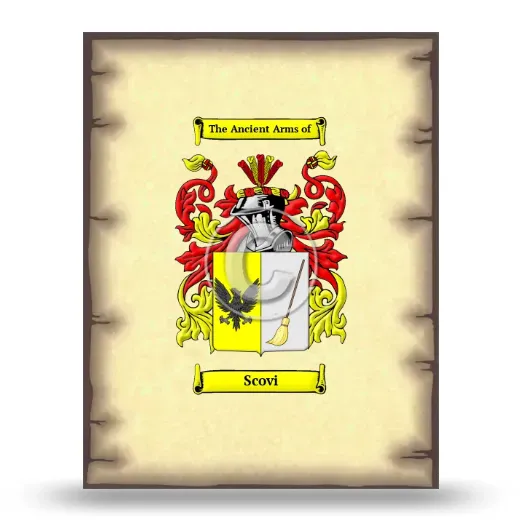 Scovi Coat of Arms Print