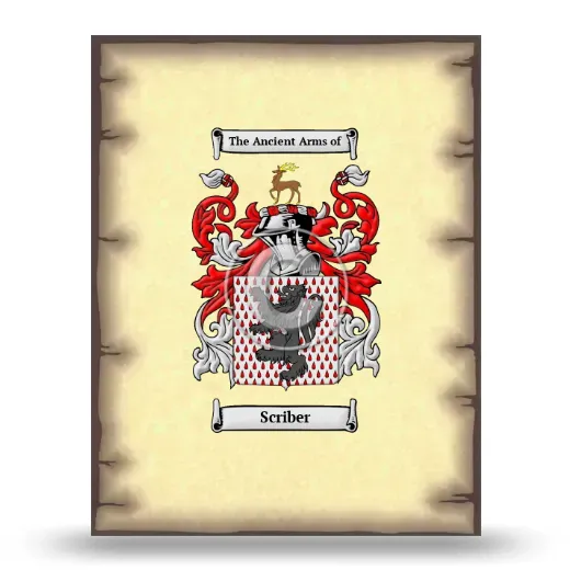 Scriber Coat of Arms Print