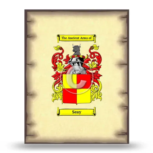 Seay Coat of Arms Print