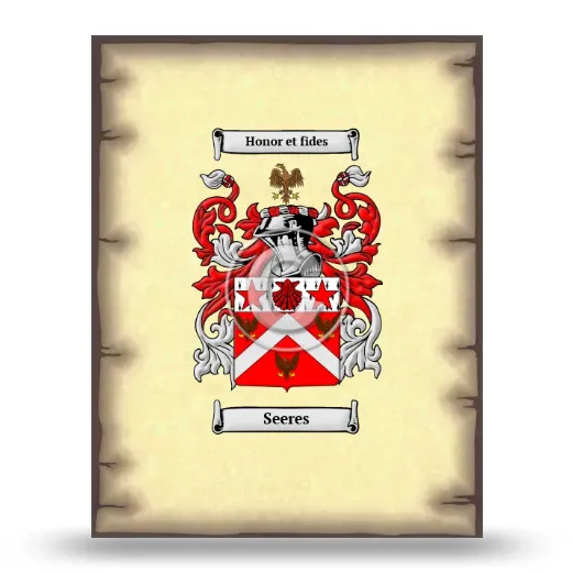 Seeres Coat of Arms Print