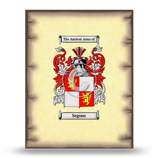 Segour Coat of Arms Print