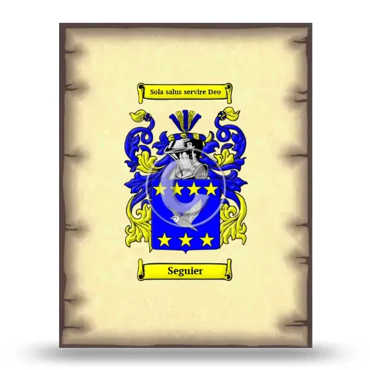 Seguier Coat of Arms Print