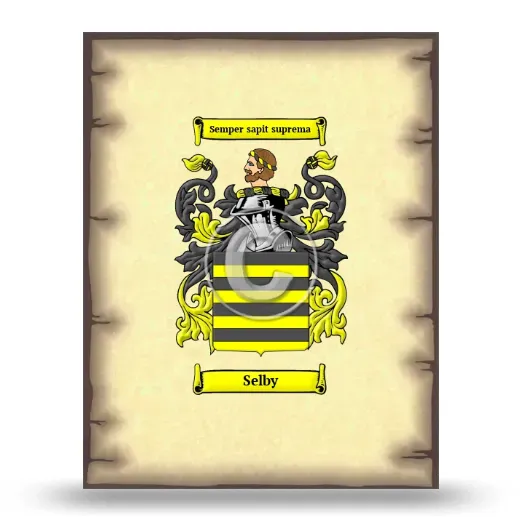 Selby Coat of Arms Print