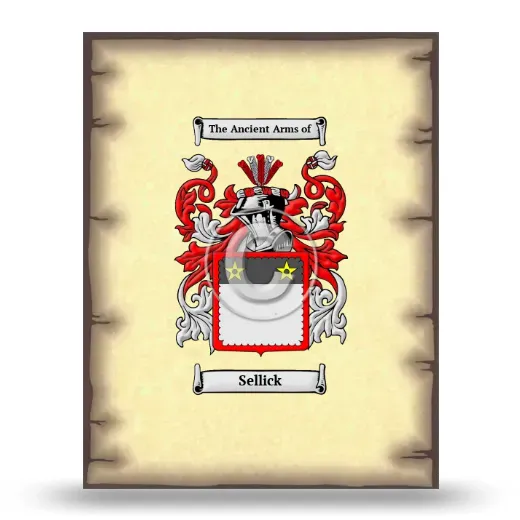 Sellick Coat of Arms Print