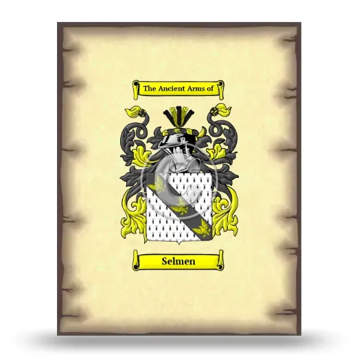 Selmen Coat of Arms Print