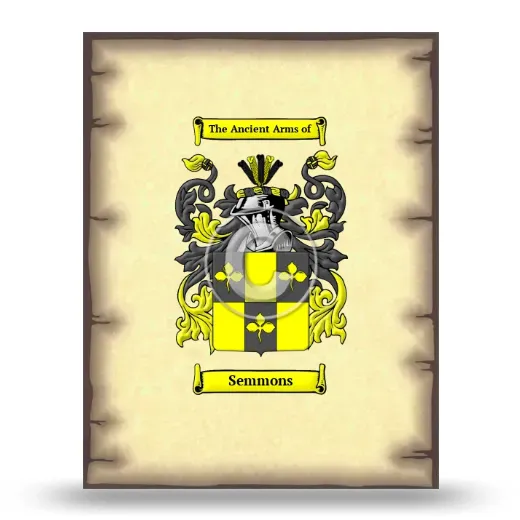 Semmons Coat of Arms Print