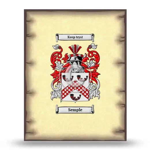Semple Coat of Arms Print