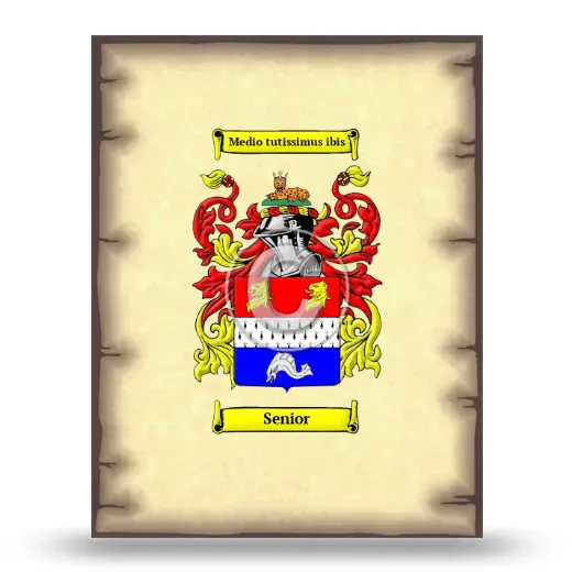 Senior Coat of Arms Print