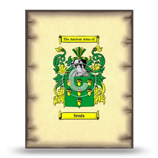 Senix Coat of Arms Print