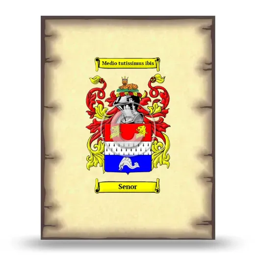 Senor Coat of Arms Print