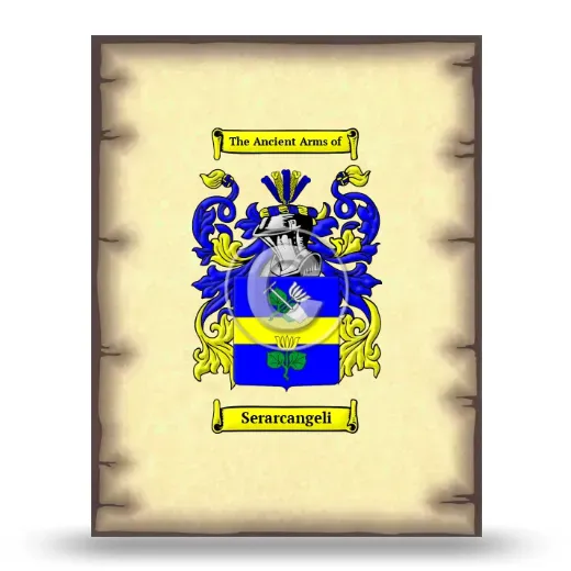 Serarcangeli Coat of Arms Print