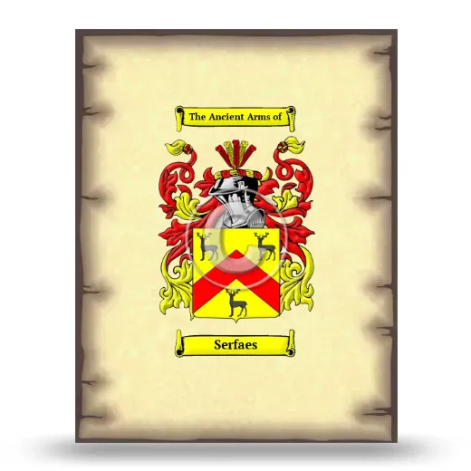 Serfaes Coat of Arms Print