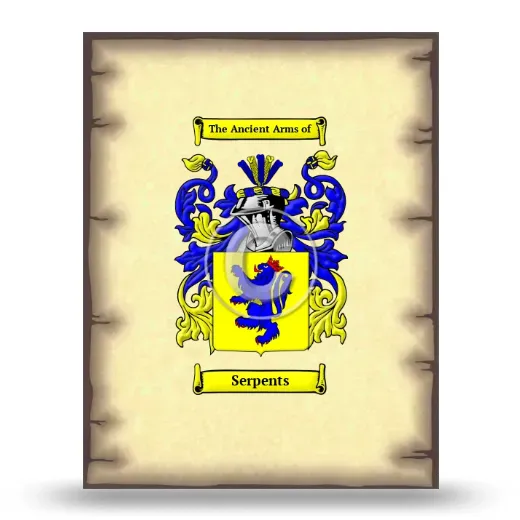 Serpents Coat of Arms Print