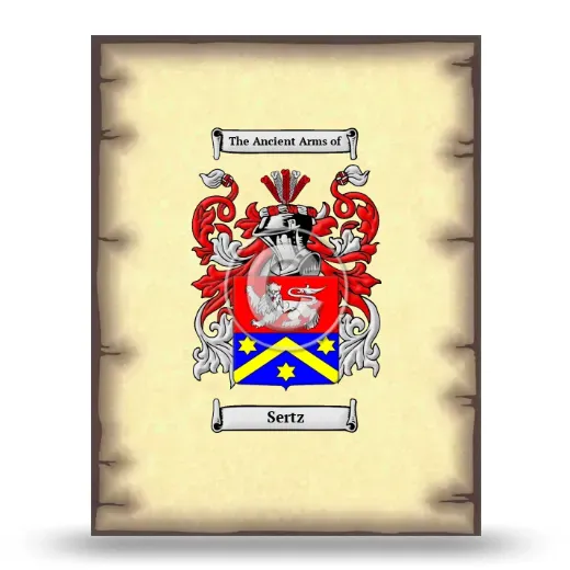 Sertz Coat of Arms Print