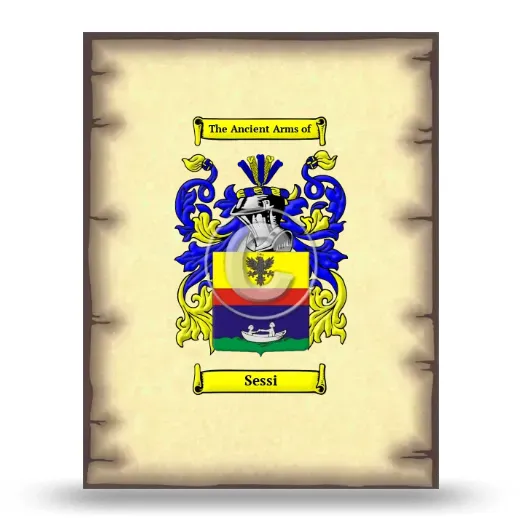 Sessi Coat of Arms Print