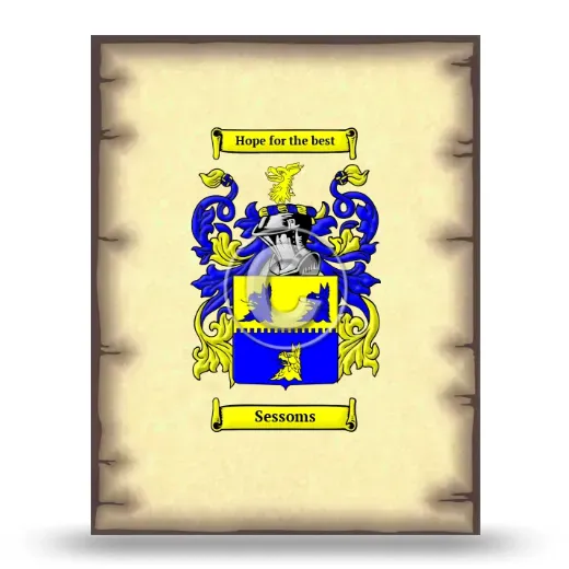 Sessoms Coat of Arms Print