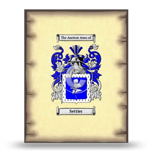 Settier Coat of Arms Print
