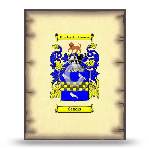 Sexors Coat of Arms Print