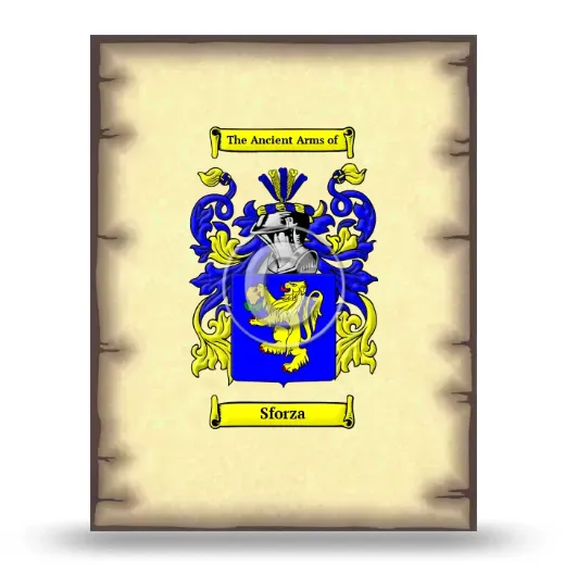 Sforza Coat of Arms Print