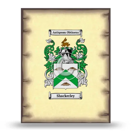 Shackerley Coat of Arms Print