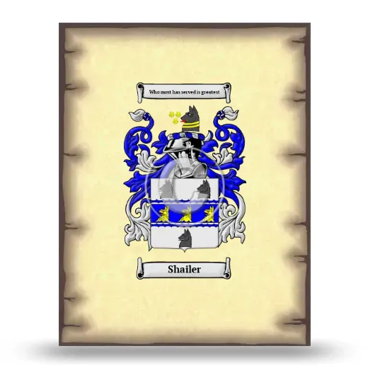 Shailer Coat of Arms Print