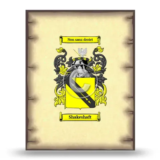 Shakeshaft Coat of Arms Print