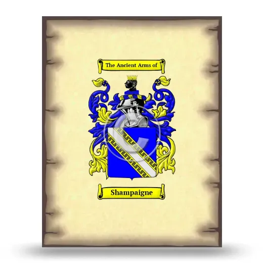 Shampaigne Coat of Arms Print