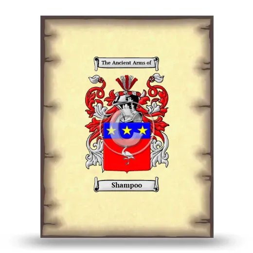 Shampoo Coat of Arms Print