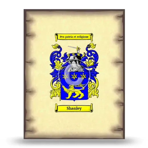 Shanley Coat of Arms Print