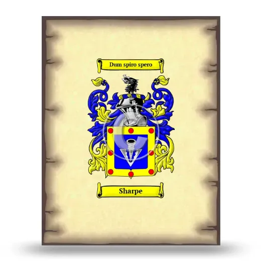 Sharpe Coat of Arms Print