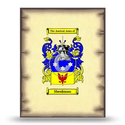 Shenkman Coat of Arms Print