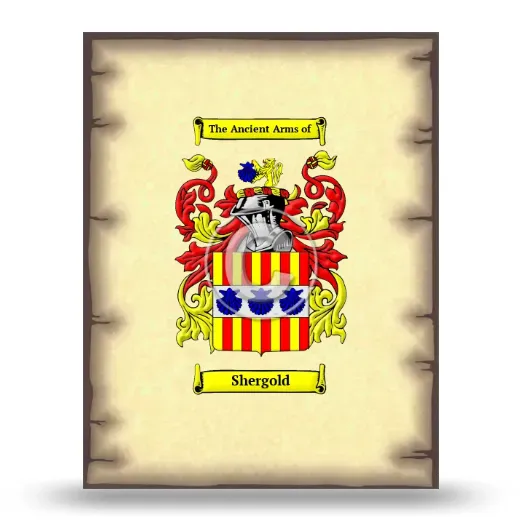 Shergold Coat of Arms Print