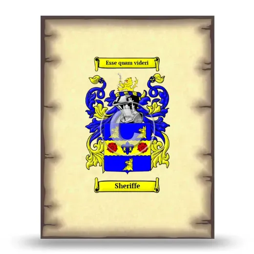 Sheriffe Coat of Arms Print