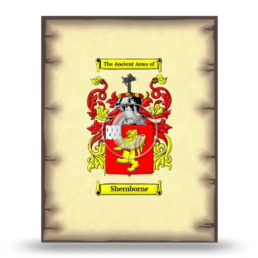Shernborne Coat of Arms Print