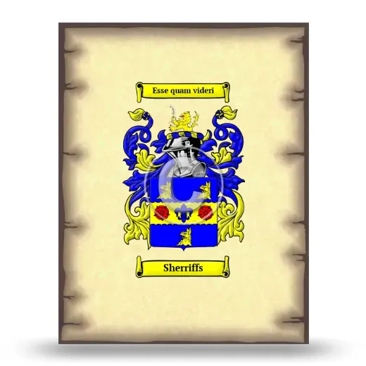 Sherriffs Coat of Arms Print