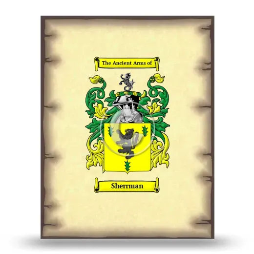 Sherrman Coat of Arms Print