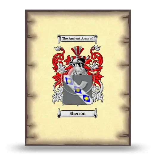 Sherson Coat of Arms Print