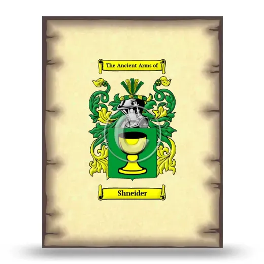 Shneider Coat of Arms Print