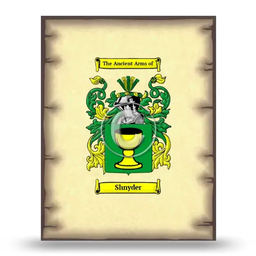 Shnyder Coat of Arms Print