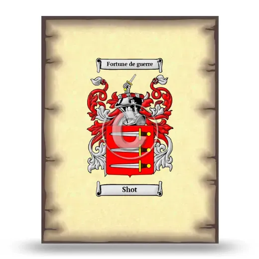 Shot Coat of Arms Print