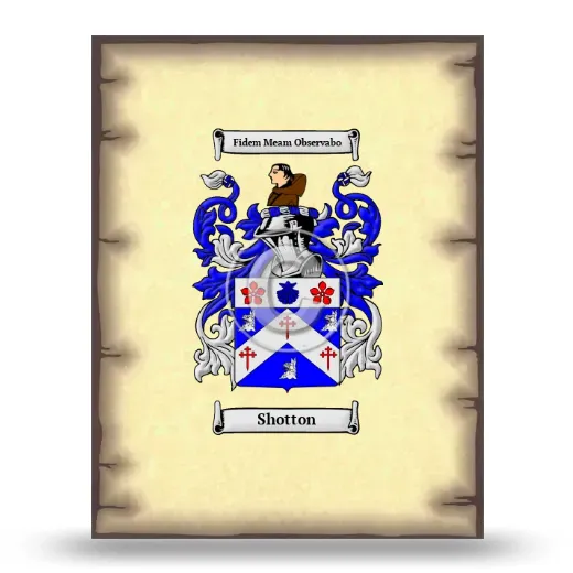 Shotton Coat of Arms Print