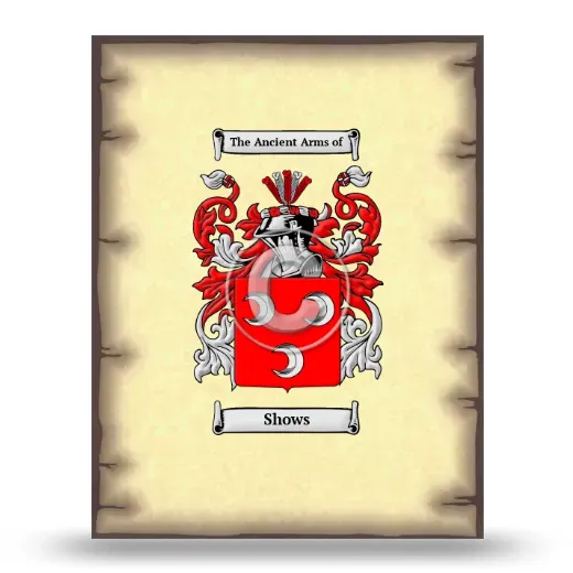 Shows Coat of Arms Print