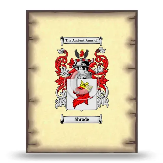 Shrode Coat of Arms Print