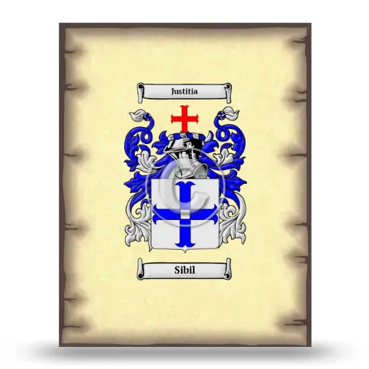 Sibil Coat of Arms Print