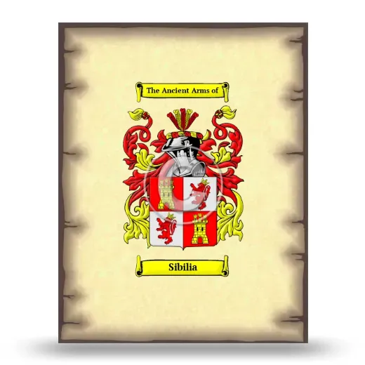 Sibilia Coat of Arms Print