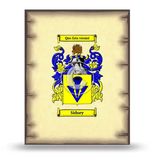 Sidney Coat of Arms Print