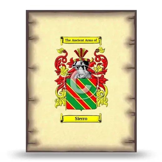 Sierro Coat of Arms Print