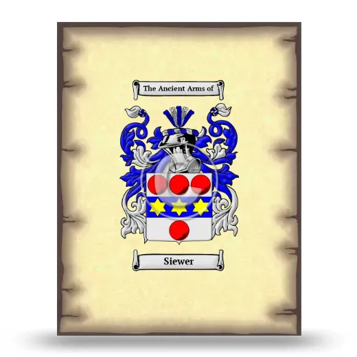 Siewer Coat of Arms Print