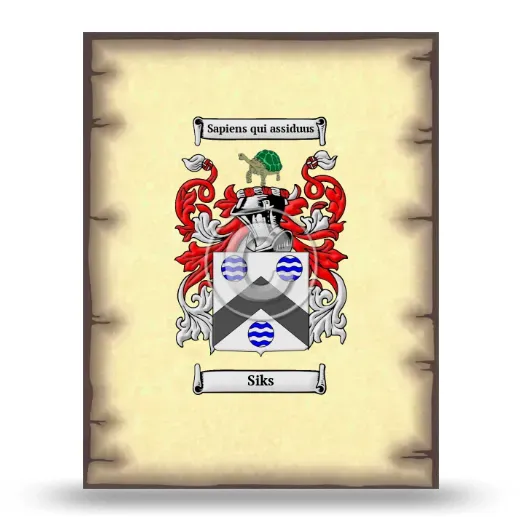 Siks Coat of Arms Print